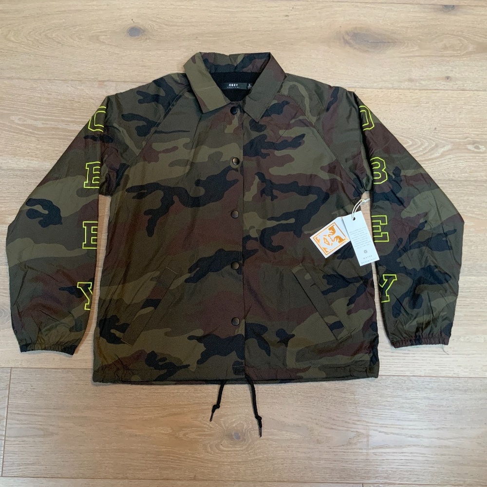 Obey Core Varsity Vertical Jacket